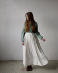 White Long Linen Petticoat