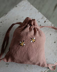 Two Bees Linen Backpack