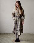 Beach Festive Victorian Linen Skirt
