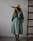 Mint Romantic Linen Tunic