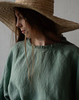 Mint Romantic Linen Tunic