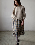 Beach Festive Victorian Linen Skirt