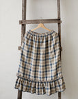 Beach Festive Victorian Linen Skirt