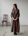 Cacao Romantic Linen Tunic