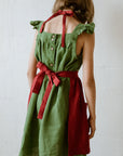 Cherry Linen Apron