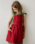 Cherry Linen Apron