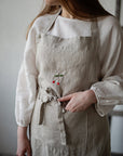 Natural Traditional Linen Apron