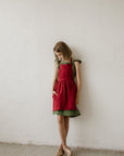 Cherry Linen Apron