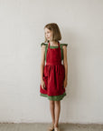 Cherry Linen Apron