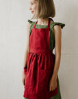 Cherry Linen Apron