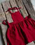 Cherry Linen Apron