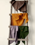 Forest Green Linen Scarf