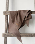 Cacao Linen Scarf
