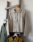 Natural Peter Pan Linen Collar Linen Jacket