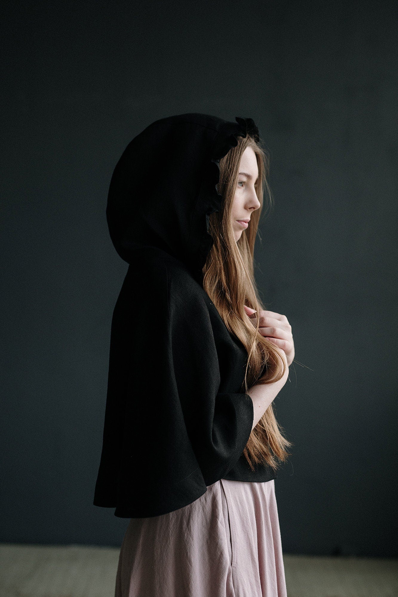 Little Red Riding Hood Linen Cape