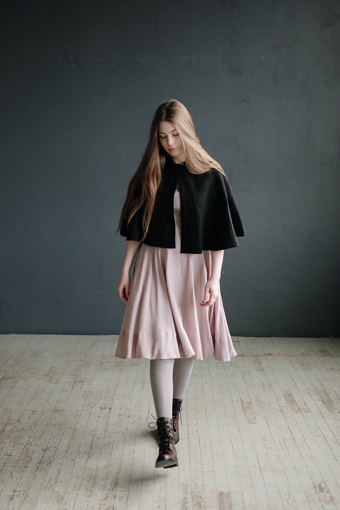 Little Red Riding Hood Linen Cape