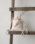 Cherry Blossom Linen Backpack