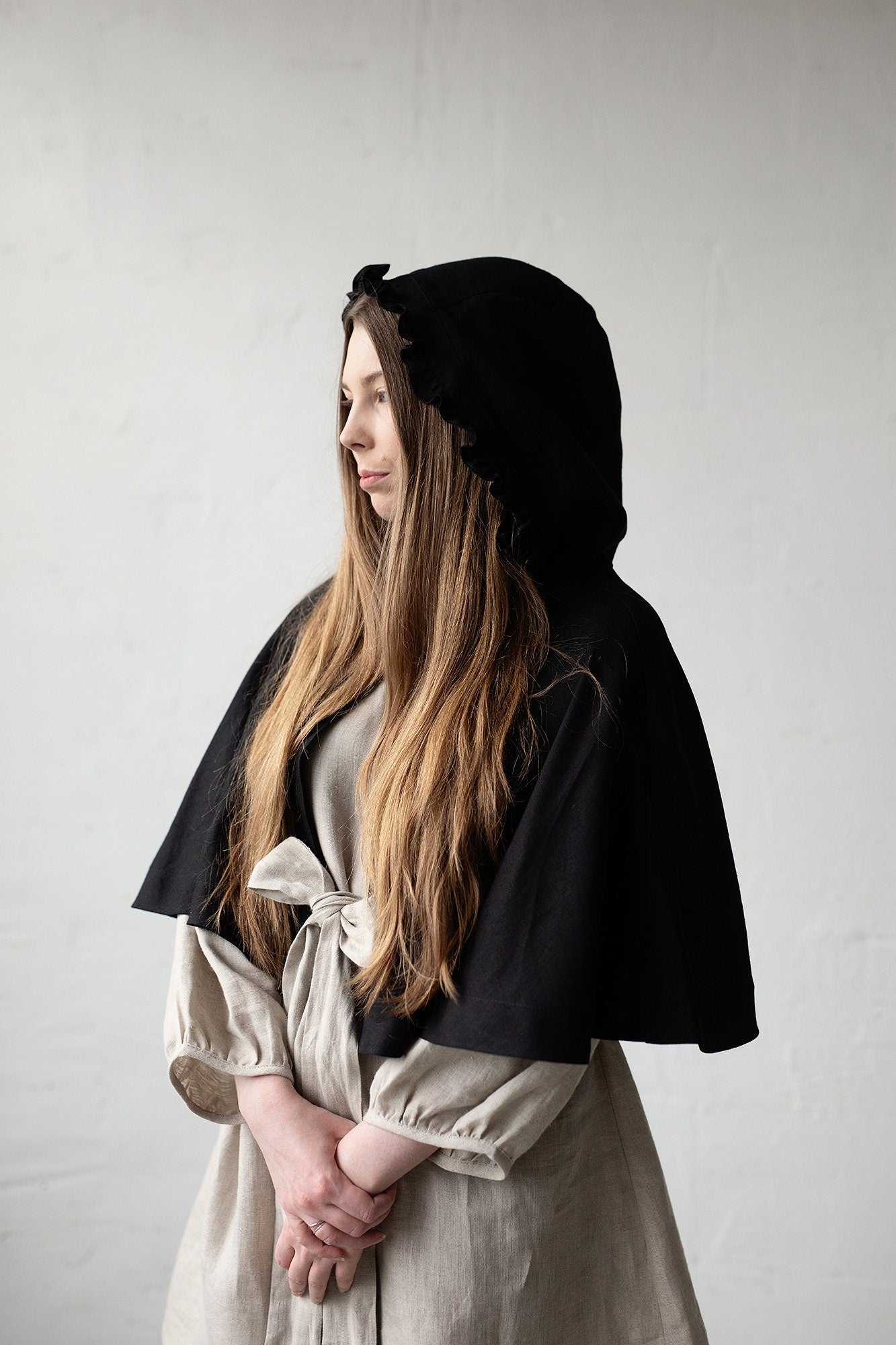 Little Red Riding Hood Linen Cape