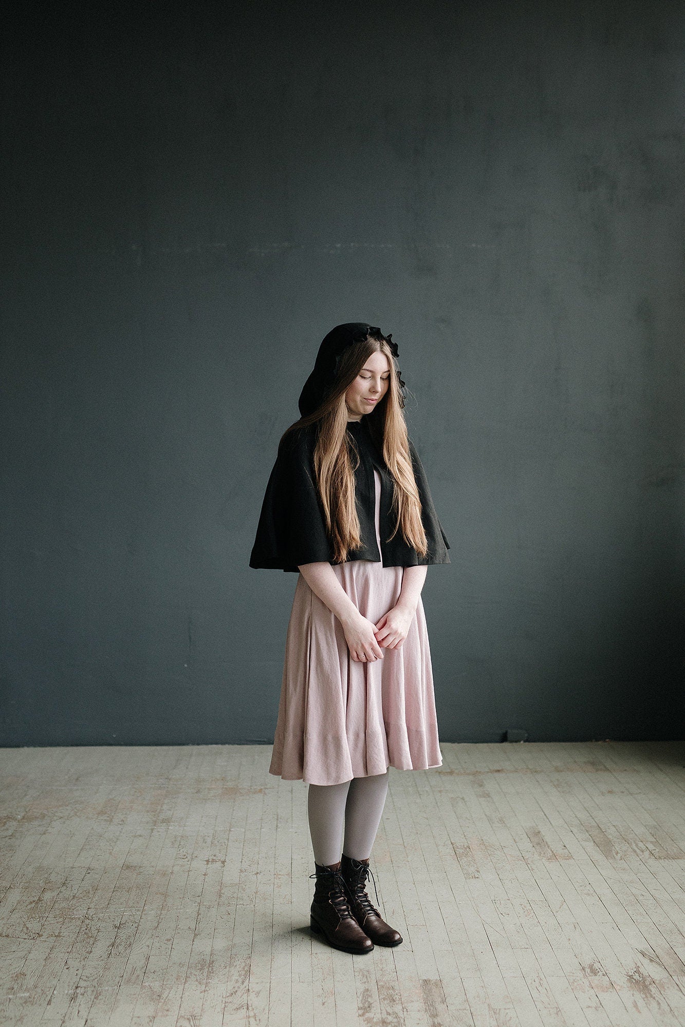 Little Red Riding Hood Linen Cape