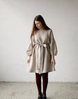 Natural Short Kimono Linen Dress