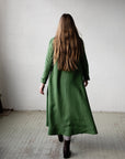 Apple Green Emma Linen Coat