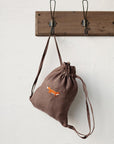 Sitting Fox Linen Backpack