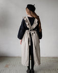 Natural Long Vintage Linen Apron