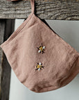 Dusty Rose Classic Linen Bonnet