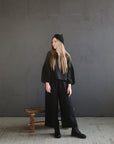 Black Kimono Linen Tunic