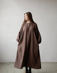 Cacao Kimono Linen Dress