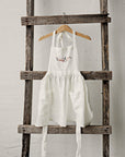 White Linen Apron