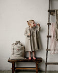 Natural Long Linen Coat