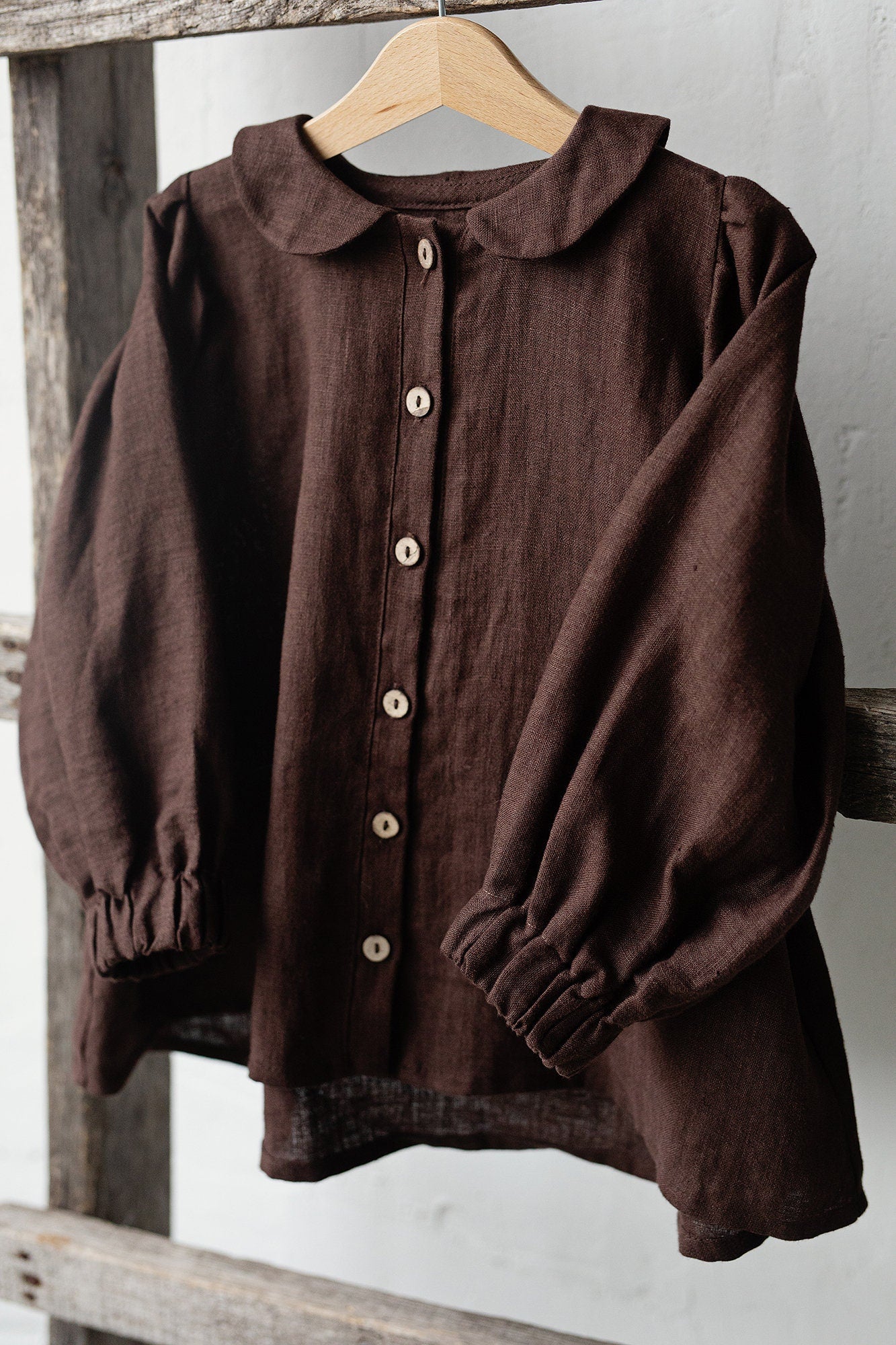 Chocolate Linen Tunic Dress allthebeautifullinen Chocolate Linen Tunic Dress allthebeautifullinen