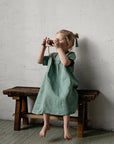 Mint Summer Linen Dress