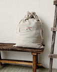 Vintage Rose Pouch Linen Bag