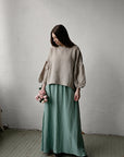 Natural Romantic Linen Tunic