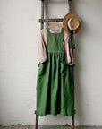 Apple Green Cottage Linen Dress