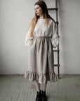 Natural Victorian Linen Skirt