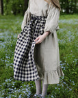 Picnic Festive Apple Linen Apron