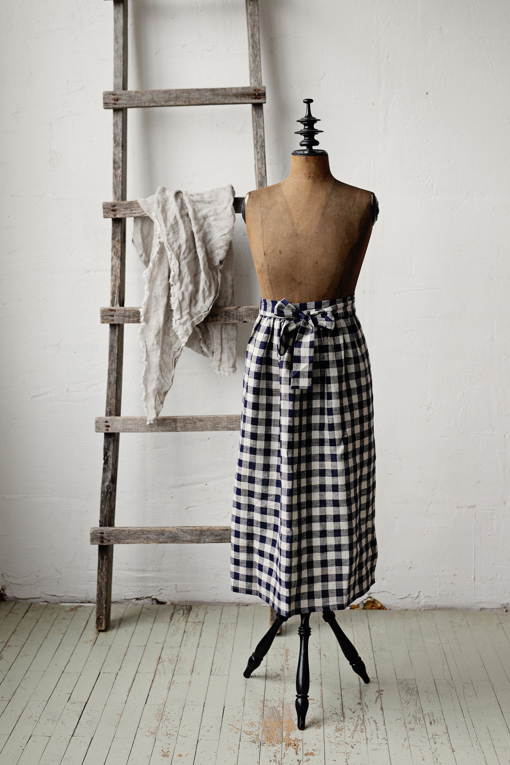 Picnic Festive Apple Linen Apron