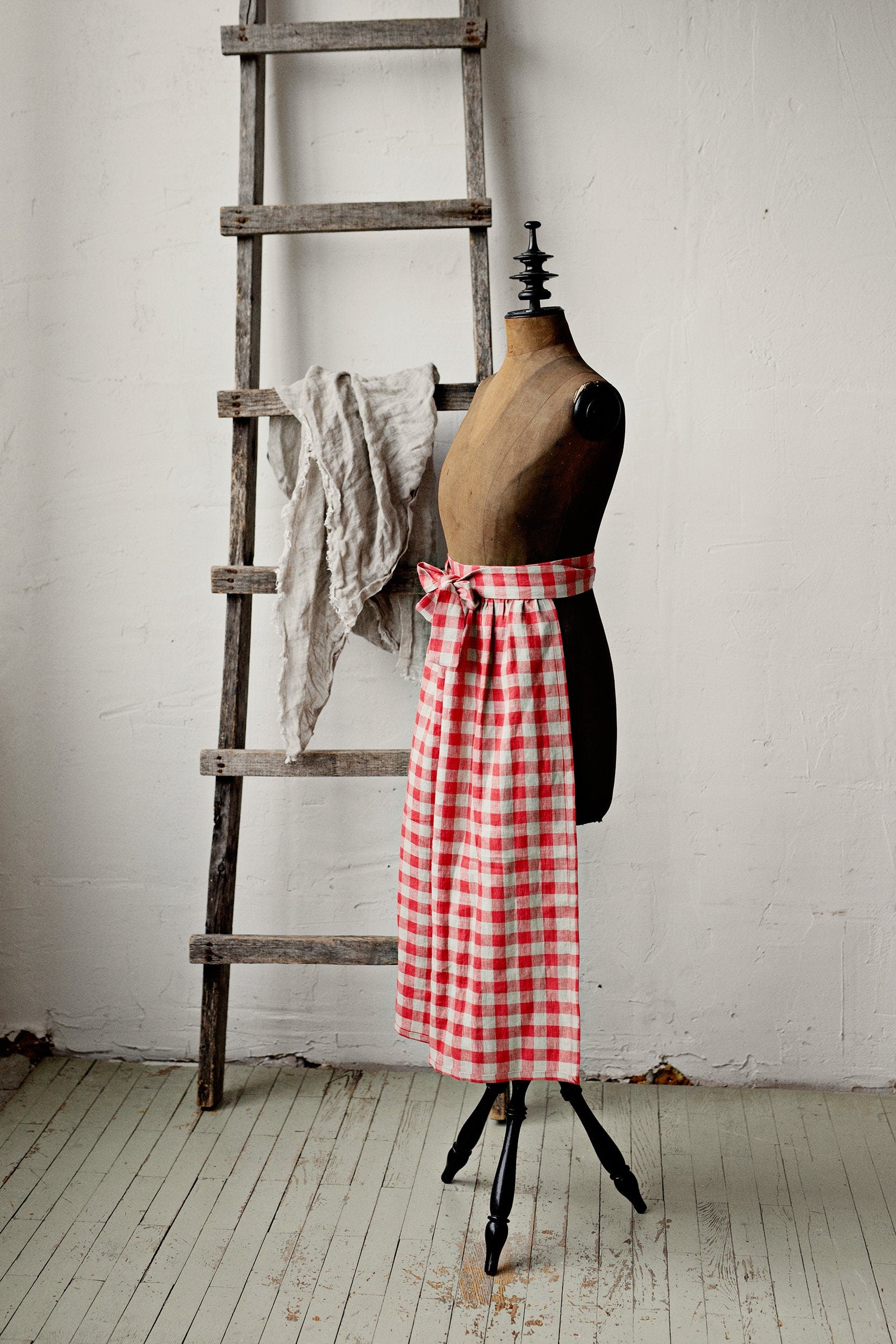 Garden Festive Apple Linen Apron