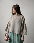 Natural Romantic Linen Tunic