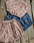 Dusty Blue Linen Bloomers