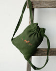 Fawn in the Forest Linen Backpack