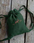 Fawn in the Forest Linen Backpack
