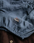 Dusty Blue Linen Bloomers