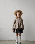 Natural Ruffle Linen Jacket