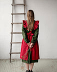 Cherry Midi Vintage Linen Apron