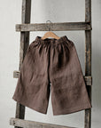Cacao Short Linen Culottes