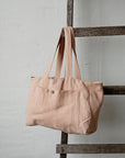 Peach Classic Linen Bag